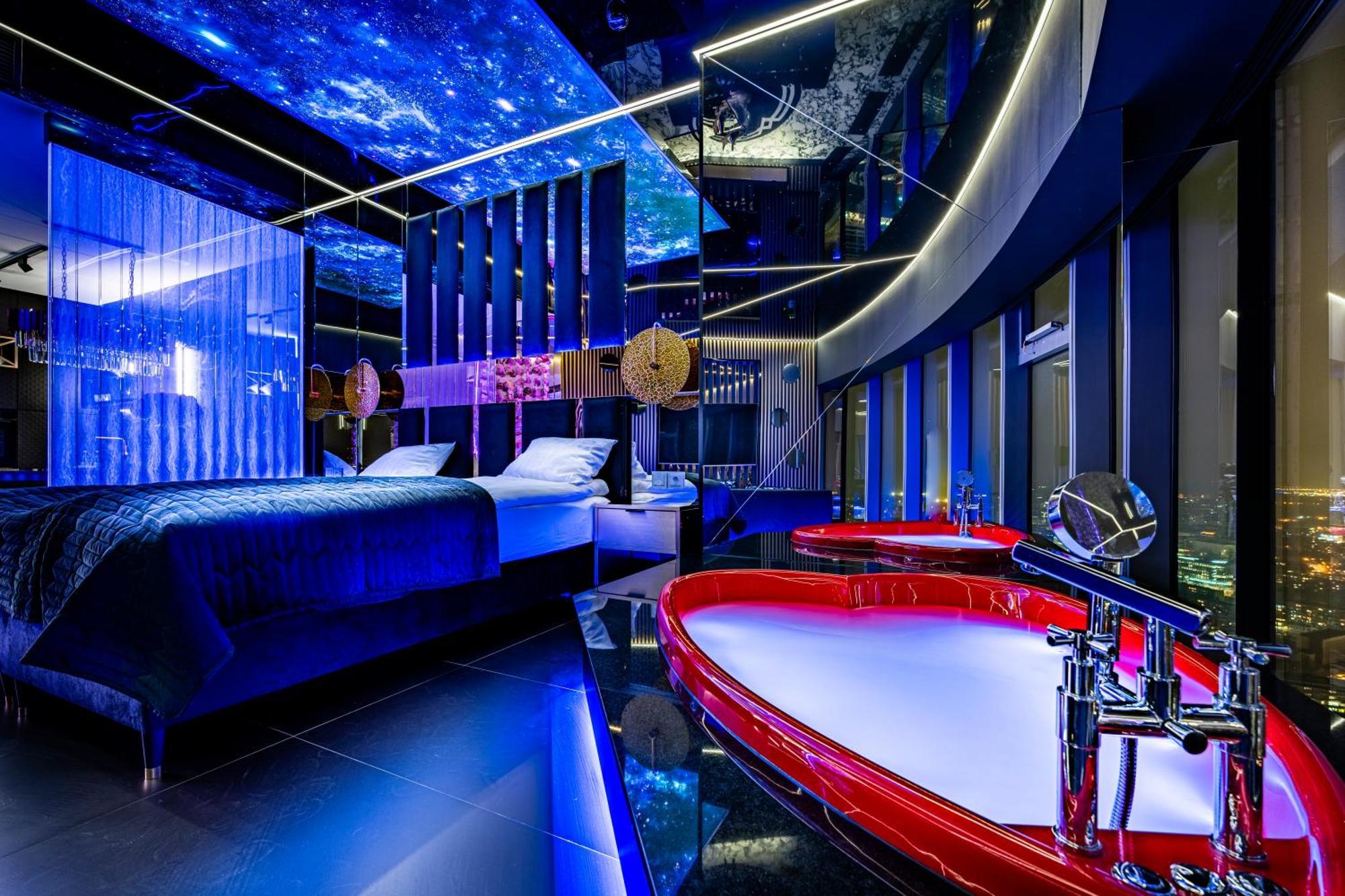 Apartamenty Sky Tower Z Jakuzzi Przy Oknie Breslavia Exterior foto